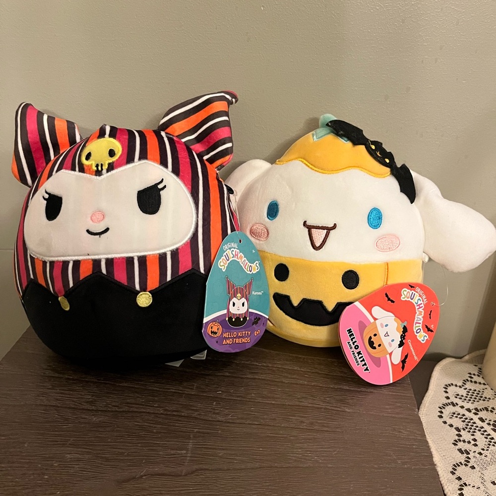 Squishmallows Halloween Hello Kitty Plush Duo
